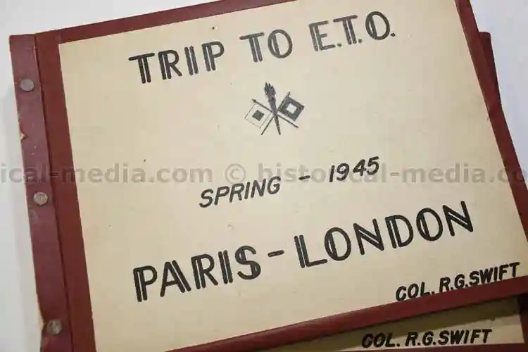 THREE PHOTO ALBUM GROUPING - COLONEL - ENGLAND, FRANCE, GERMANY