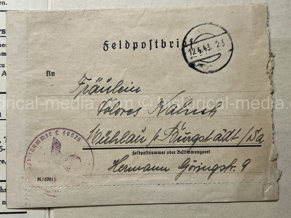 LUFTWAFFE + KRIEGSMARINE NACHTJÄGER DOCUMENT GROUPING - 10. (NACHTJAGD)/ZERSTÖRERGESCHWADER 1. - AFRIKA SERVICE! NICE!