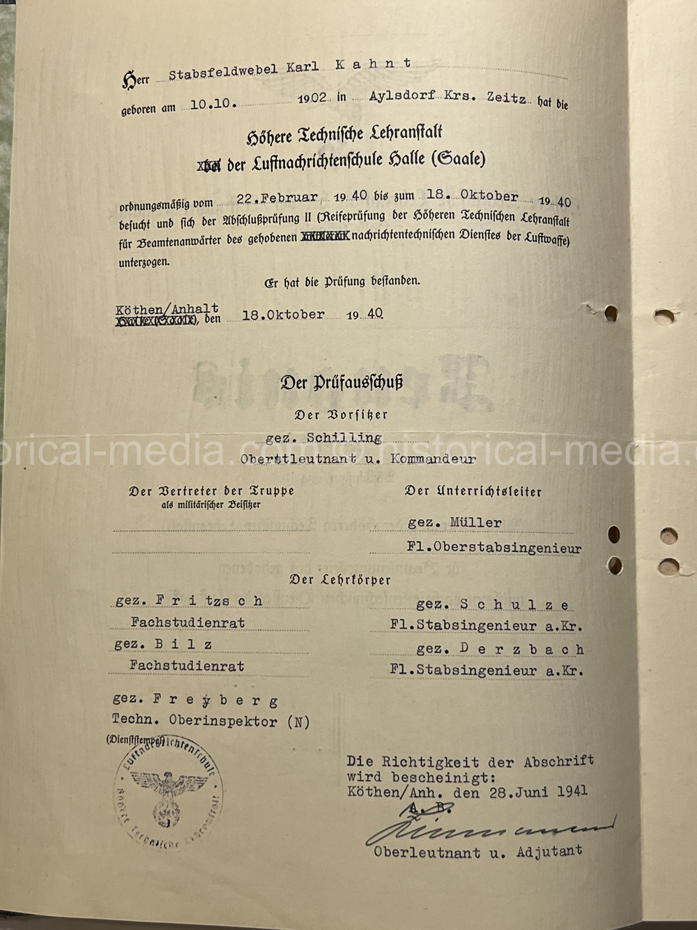 LUFTWAFFE + KRIEGSMARINE NACHTJÄGER DOCUMENT GROUPING - 10. (NACHTJAGD)/ZERSTÖRERGESCHWADER 1. - AFRIKA SERVICE! NICE!