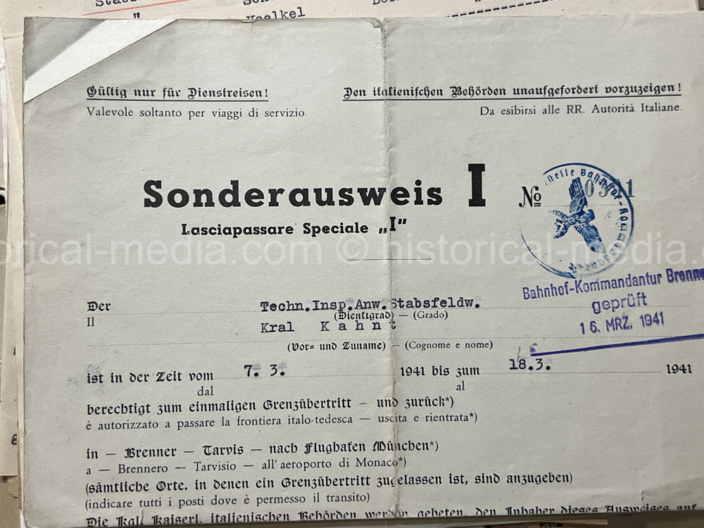 LUFTWAFFE + KRIEGSMARINE NACHTJÄGER DOCUMENT GROUPING - 10. (NACHTJAGD)/ZERSTÖRERGESCHWADER 1. - AFRIKA SERVICE! NICE!