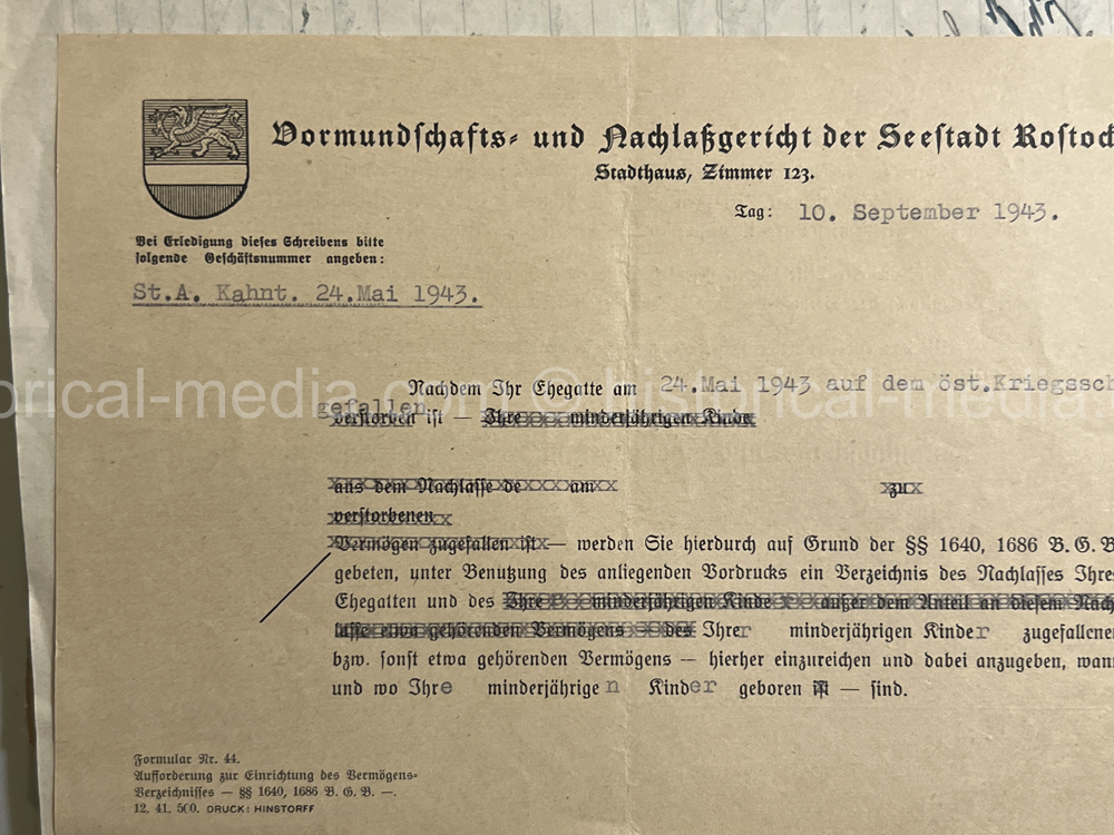 LUFTWAFFE + KRIEGSMARINE NACHTJÄGER DOCUMENT GROUPING - 10. (NACHTJAGD)/ZERSTÖRERGESCHWADER 1. - AFRIKA SERVICE! NICE!