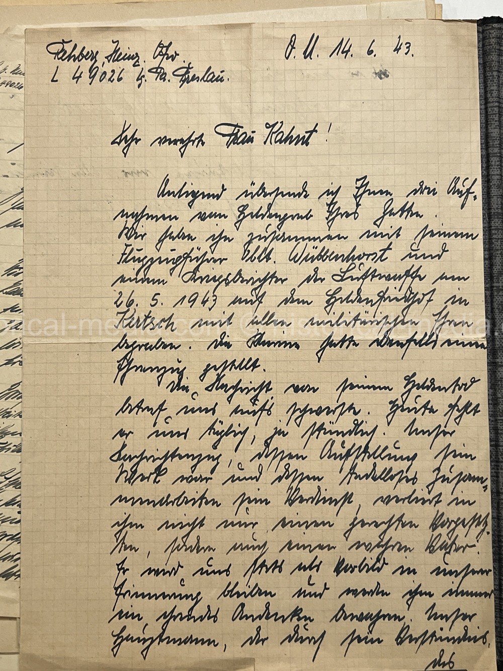 LUFTWAFFE + KRIEGSMARINE NACHTJÄGER DOCUMENT GROUPING - 10. (NACHTJAGD)/ZERSTÖRERGESCHWADER 1. - AFRIKA SERVICE! NICE!