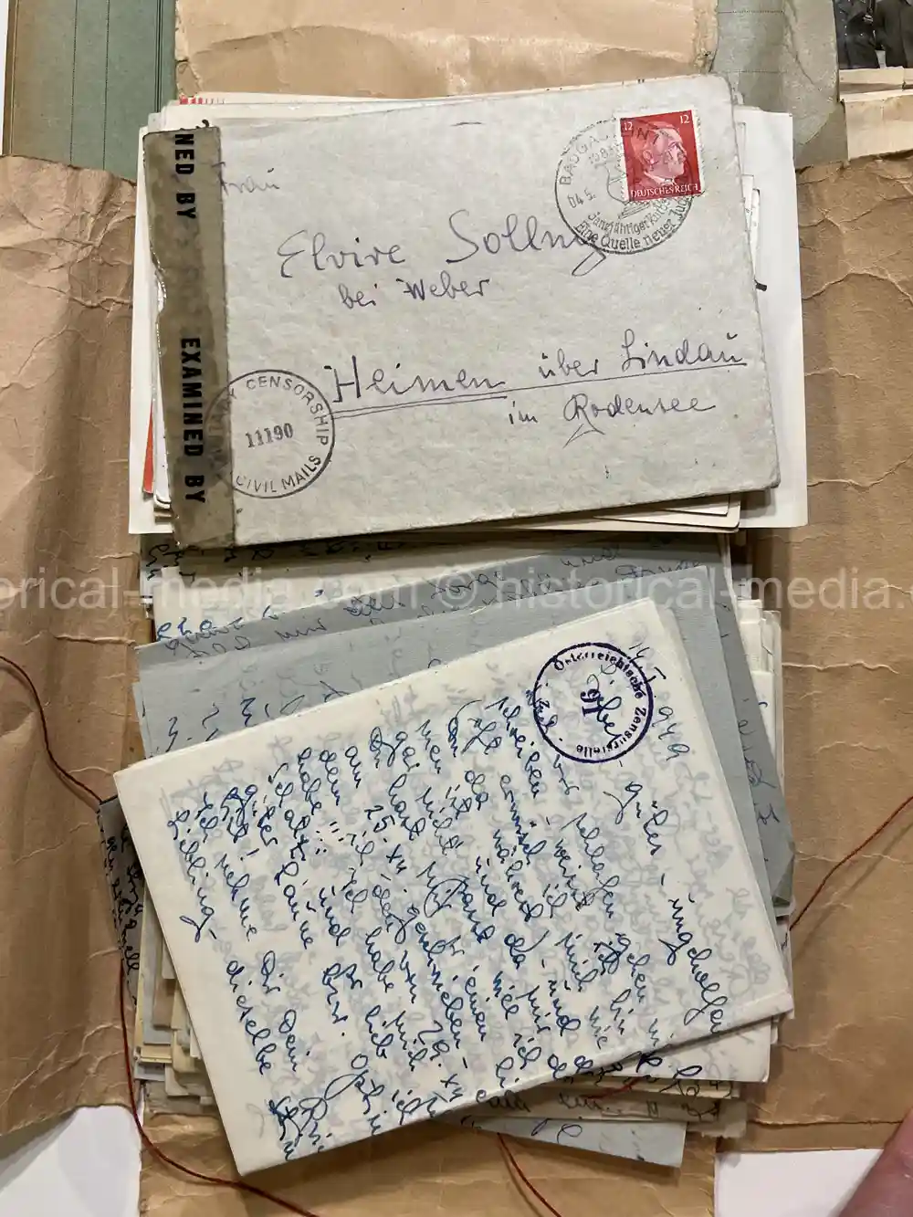 WAFFEN-SS DOCUMENT GROUPING - SS DIVISION TOTENKOPF & NORD + REICHSAMTSLEITER