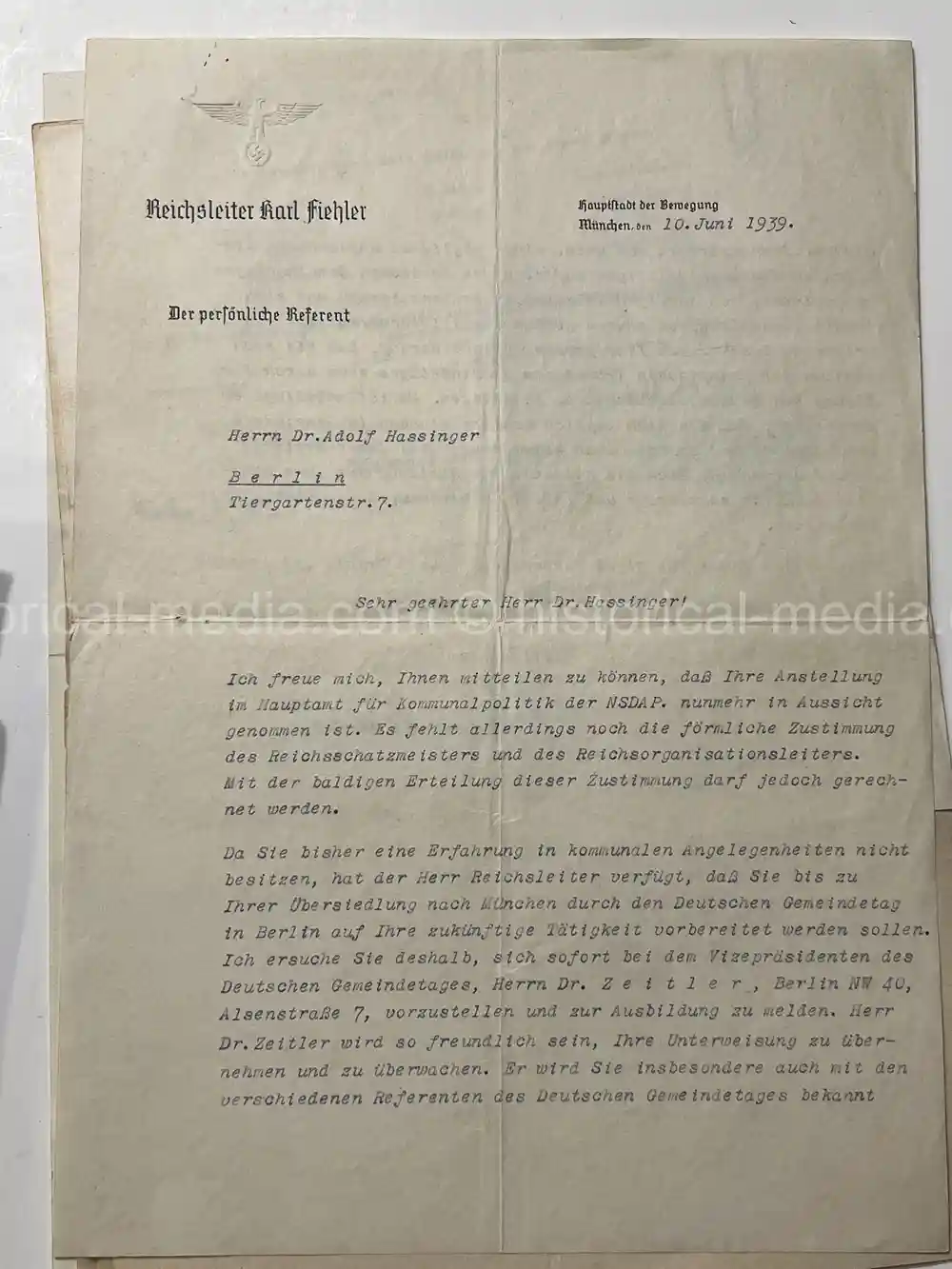 WAFFEN-SS DOCUMENT GROUPING - SS DIVISION TOTENKOPF & NORD + REICHSAMTSLEITER