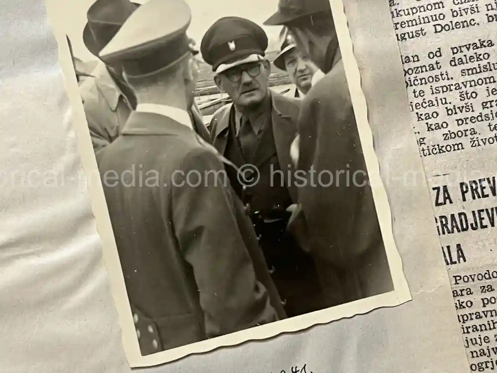 WAFFEN-SS DOCUMENT GROUPING - SS DIVISION TOTENKOPF & NORD + REICHSAMTSLEITER