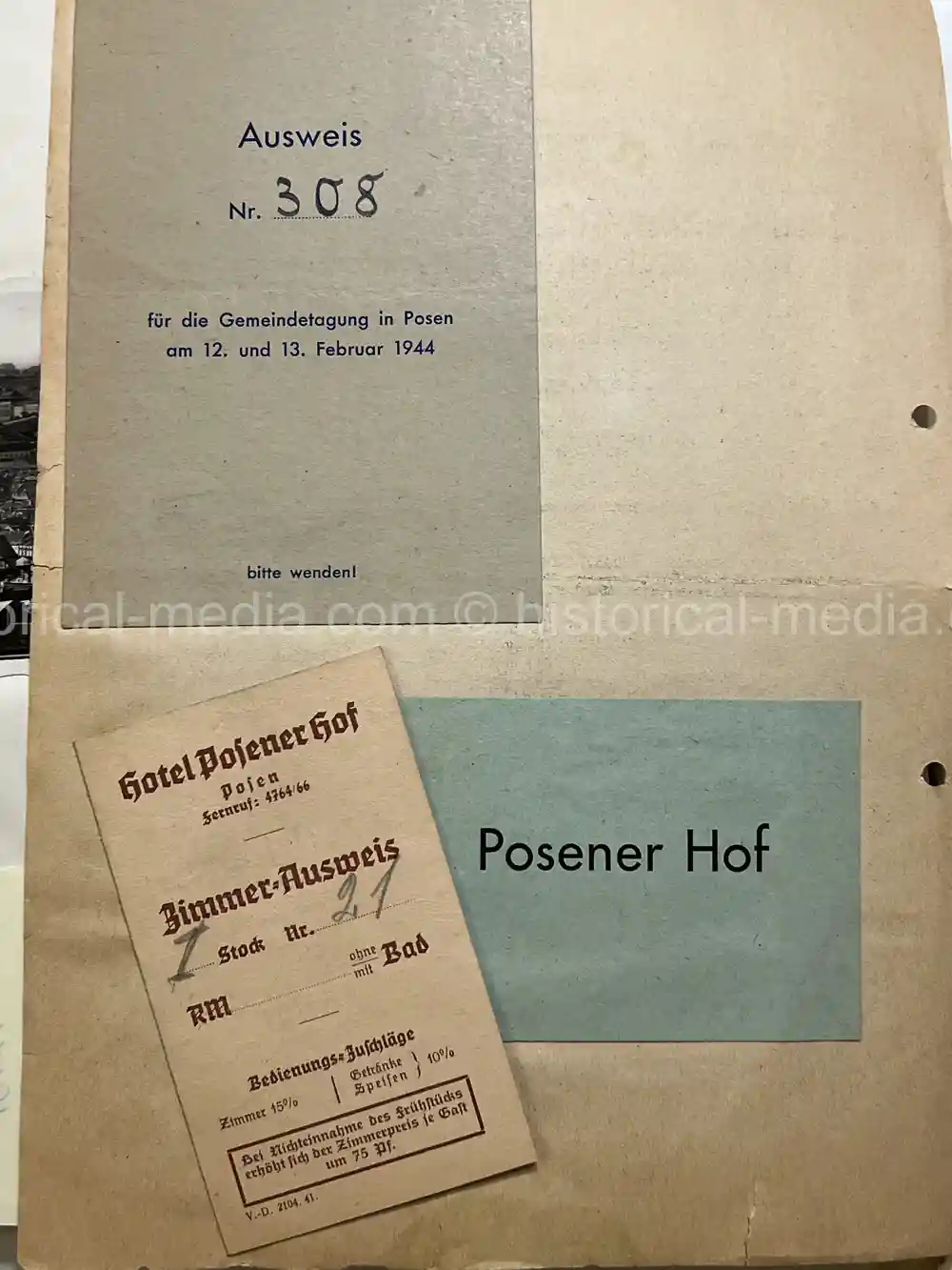 WAFFEN-SS DOCUMENT GROUPING - SS DIVISION TOTENKOPF & NORD + REICHSAMTSLEITER