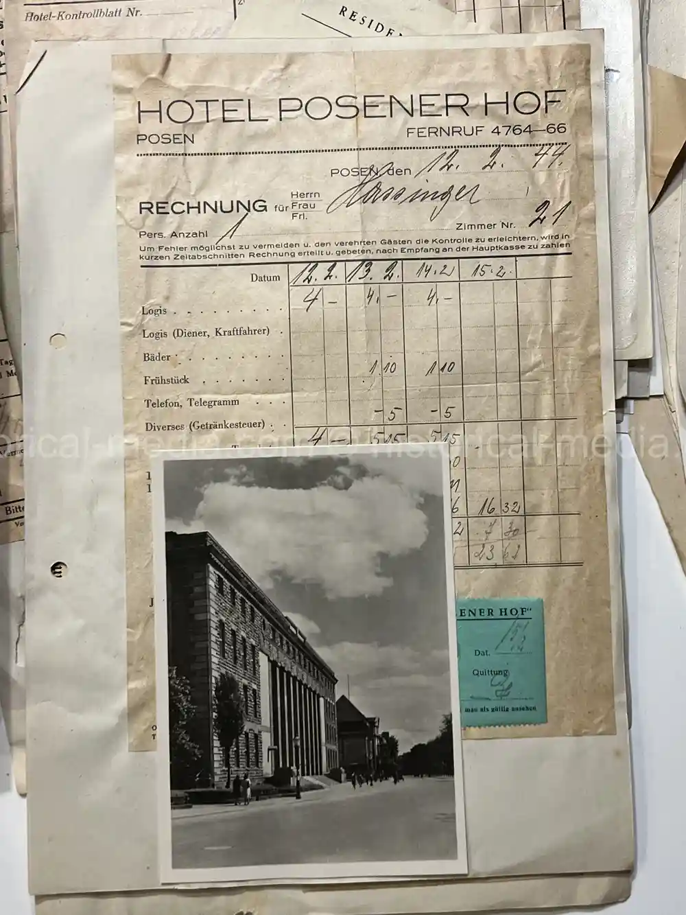 WAFFEN-SS DOCUMENT GROUPING - SS DIVISION TOTENKOPF & NORD + REICHSAMTSLEITER