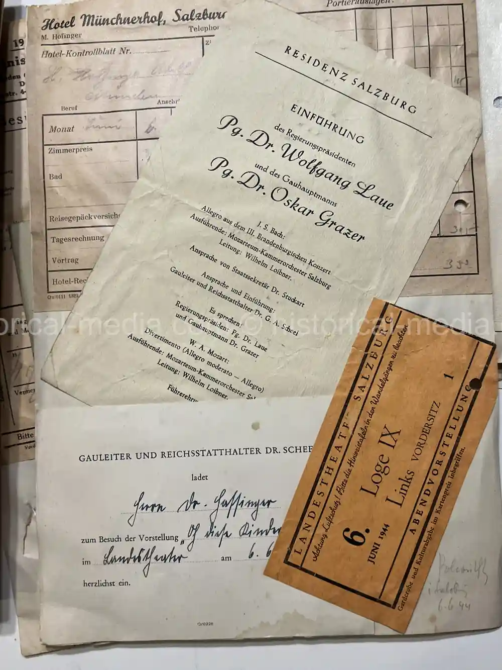 WAFFEN-SS DOCUMENT GROUPING - SS DIVISION TOTENKOPF & NORD + REICHSAMTSLEITER