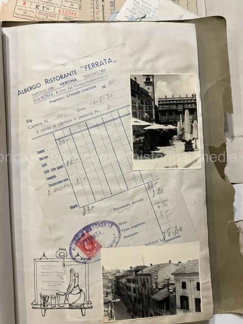 WAFFEN-SS DOCUMENT GROUPING - SS DIVISION TOTENKOPF & NORD + REICHSAMTSLEITER