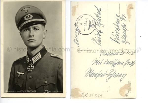 WARTIME KNIGHTS CROSS PORTRAIT PHOTO & SIGNATURE - WOLFGANG SPÄTE - JAGDFLIEGER ACE - 99 VICTORIES #3 (Copy)