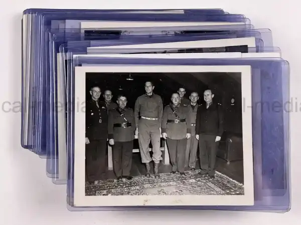 US WWII 5th ARMY PHOTO GROUPING SHOWING GENERAL MARK CLARK US WWII 5th ARMY PHOTO GROUPING SHOWING GENERAL MARK CLARK
