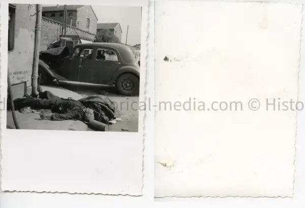 WWII PHOTO OF KILLED CIVILIANS CAUGHT IN CROSSFIRE IN POISSY FRANCE 1940 IMG 1512.webp