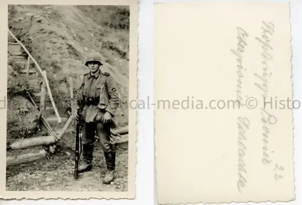 WWII PHOTO OF A GERMAN SOLDIER IN FULL COMBAT KIT IN THE FIELD IMG 1520.webp